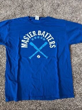 Master Batters Blue Graphic Tee - Men's Casual Shirt